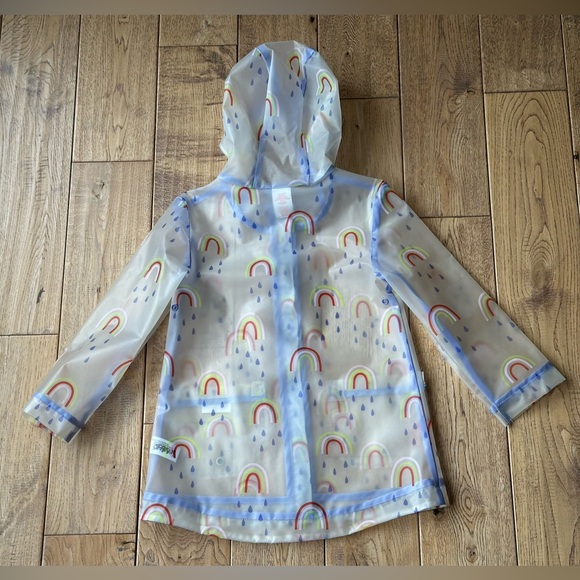 Cat & Jack Translucent Rainbow Rain Jacket size 4T - Picture 8 of 10